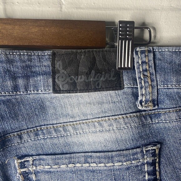 Soundgirl Y2K Jeans Juniors 13 Flare Boot Cut Stretch Mid Rise Embroidery Bling - Picture 7 of 12